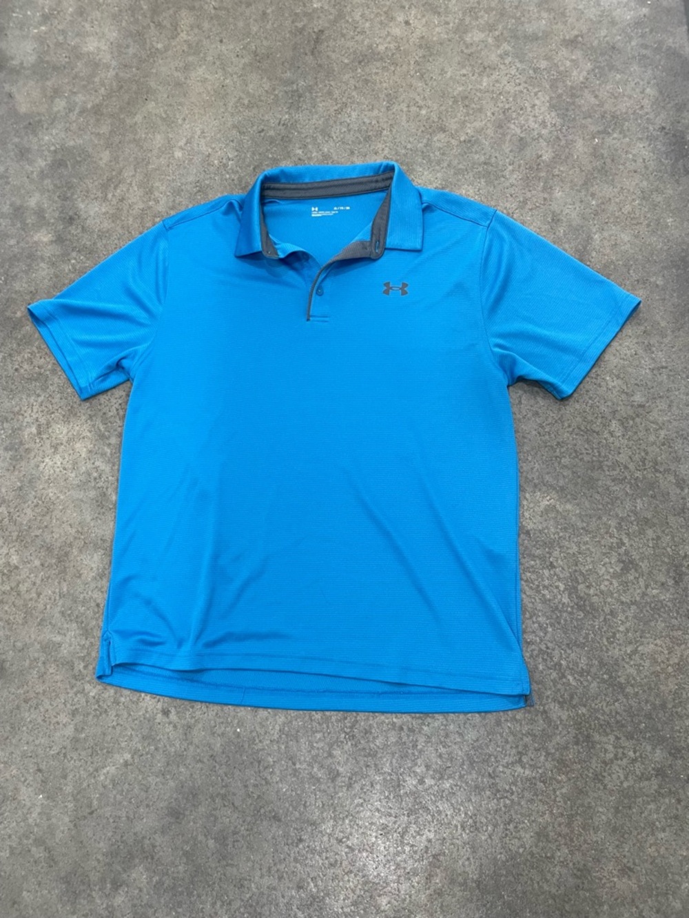 Under Armour Men’s Bright Blue Polo with Contrast Collar